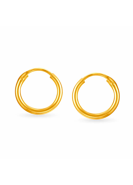 18KT Gold Hoop Earrings