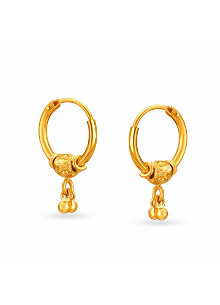 22KT Gold Hoop Earrings
